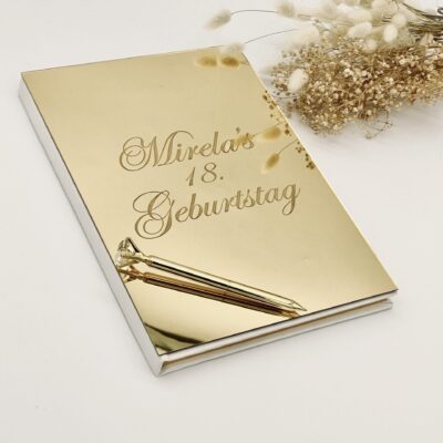 Edles Gästebuch mit Diamantstift