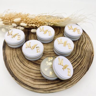 Dosenkerze mit Rosenduft