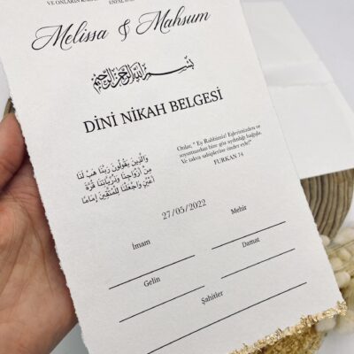 Islamische Heiratsurkunde