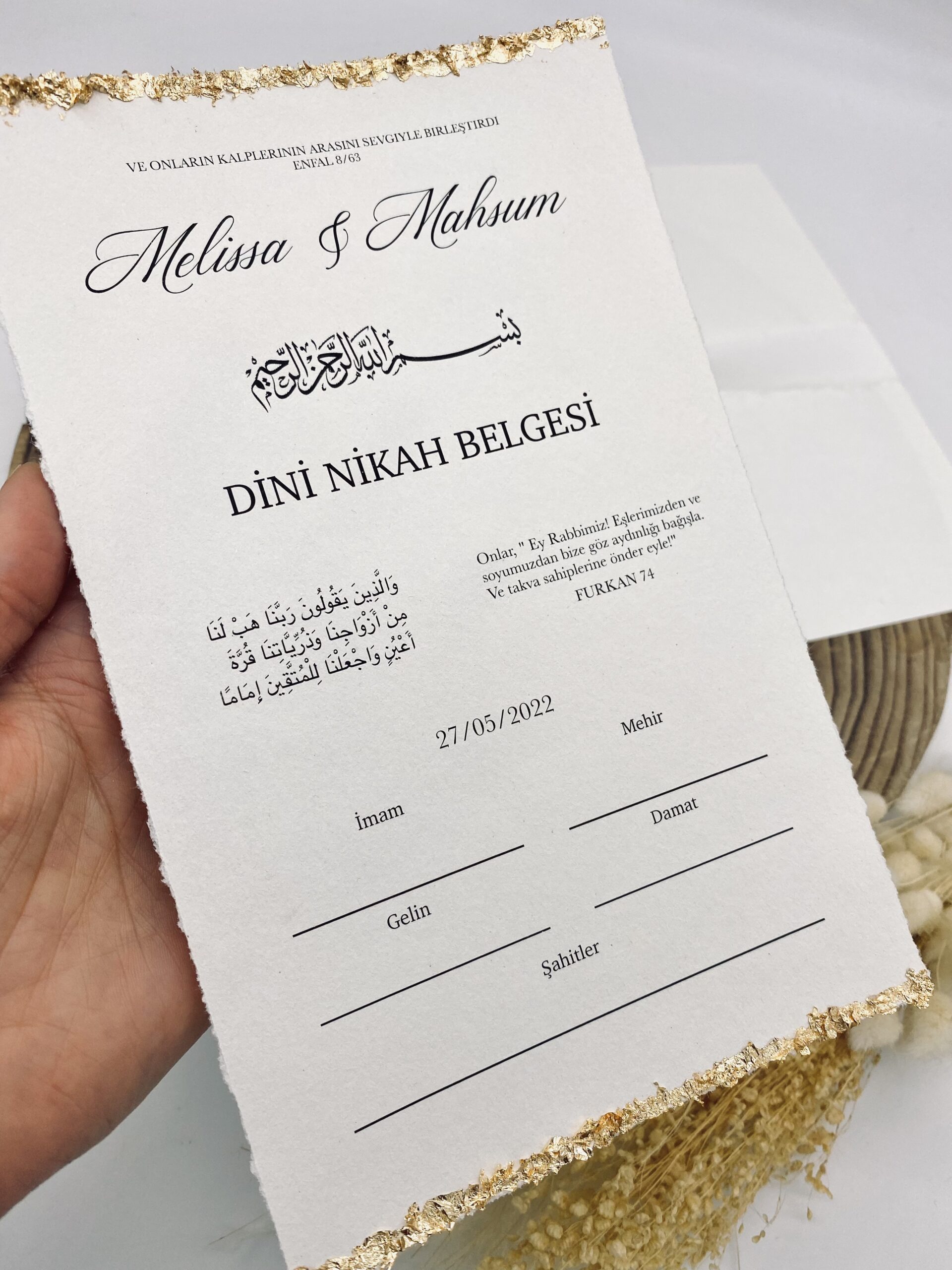 Islamische Heiratsurkunde