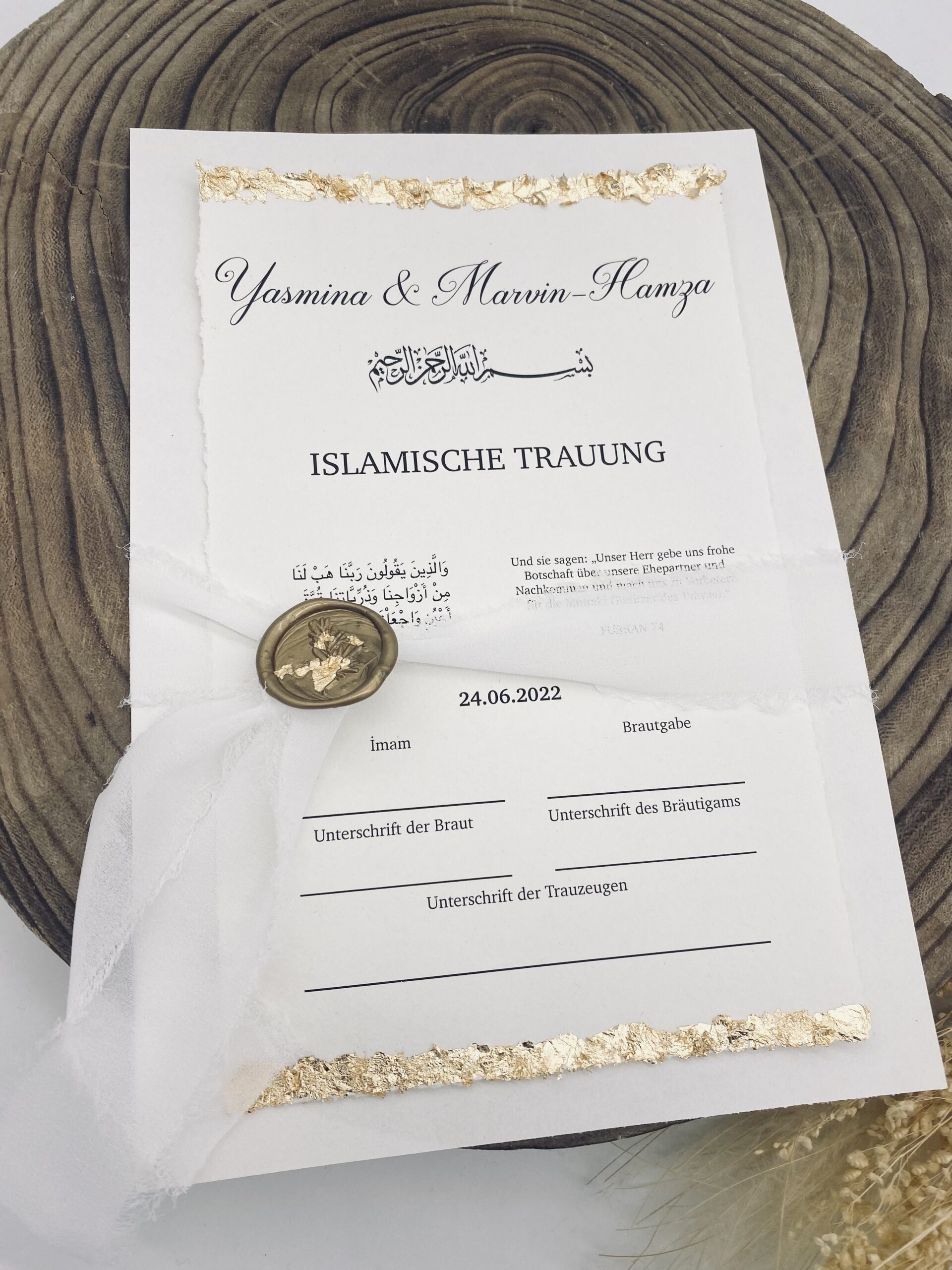 Islamische Heiratsurkunde – Bild 2